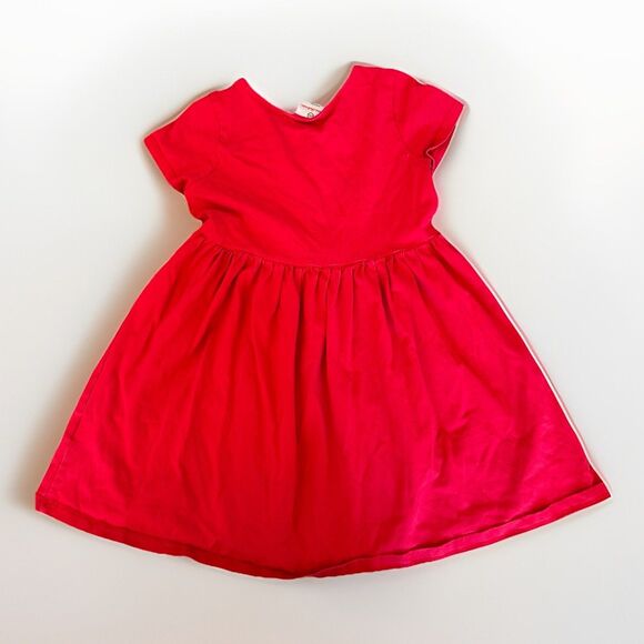 Hanna Andersson Bright Basics Short Sleeve Dress Hanna Red Size 6-7 - Picture 2 of 6